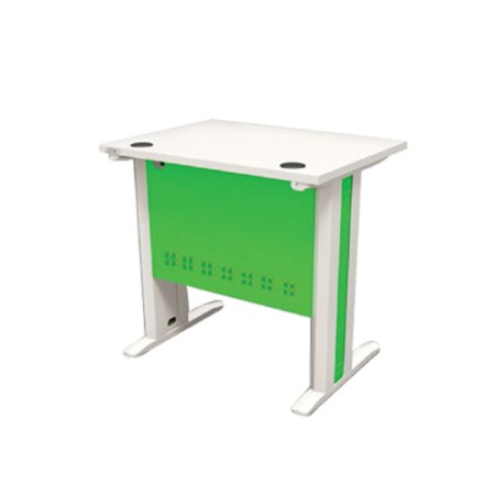 โต๊ะทำงานโล่ง 80ซม. สีขาว/เขียว